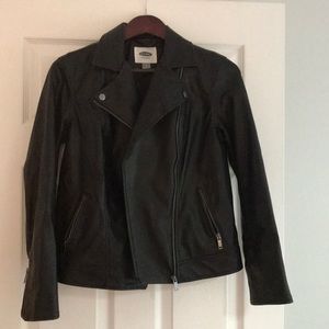 Black Moto Jacket, Size Small